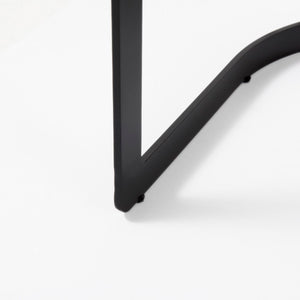 Mercana Hollyfield II Dining Chair – Luxurious Upholstered Seat with Striking Gold Iron Frame for Modern Spaces Gray Fabric | Black Metal 69454