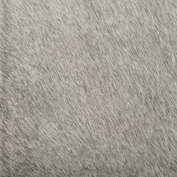 Mercana Millie Elegant Hair-On-Hide Seat Counter Stool with Stylish Gold Frame for Modern Farmhouse Charm Gray Hair-On-Hide | Gold Metal | Bar 69385