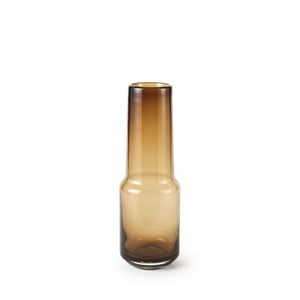 Mercana Amrita Modern Glass Vase with Elegant Golden Brown Gradient for Chic Home Decor Accents Gold/Brown Glass | 12H 69544