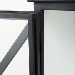 Mercana Aurelia Two-Door Glass Cabinet: Modern Farmhouse Charm with Elegant Design for Stylish Storage Solutions 69265