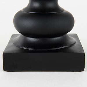 Mercana Murray Stylish White Resin Fox Bust - Charming Woodland Accent for Modern Home Décor Display Black Resin | 13H 69287