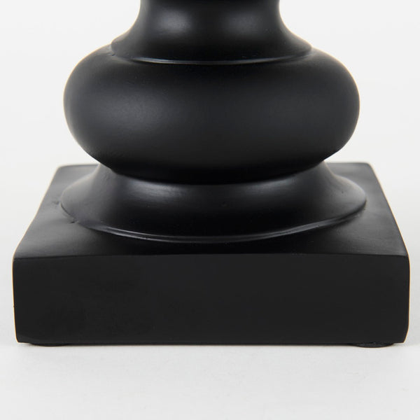 Mercana Murray Stylish White Resin Fox Bust - Charming Woodland Accent for Modern Home Décor Display Black Resin | 13H 69287