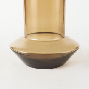 Mercana Amrita Modern Glass Vase with Elegant Golden Brown Gradient for Chic Home Decor Accents Gold/Brown Glass | 10H 69543
