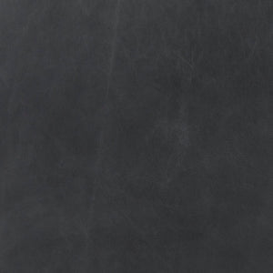 Mercana Berbick Industrial Counter Stool with Full-Back Support and Sturdy Iron Frame for Modern Spaces Black Leather | Gray Metal | Bar 69279