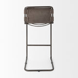 Mercana Berbick 43" Total Height Brown/Gray Suede w/ Iron Frame Bar Stool 69281