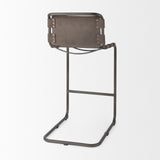 Mercana Berbick 43" Total Height Brown/Gray Suede w/ Iron Frame Bar Stool 69281