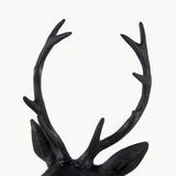 Mercana Mozart 8.2L x 6.0W x 22.5H Black Painted Resin Deer Bust  69288