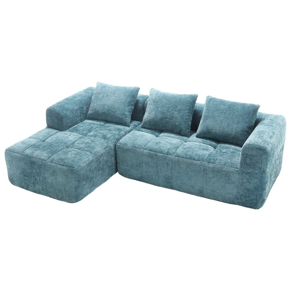 English Elm United We Win 98.42-Inch Modern Modular L-Shaped Sectional Sofa With Chaise & Smart Side Pockets W1568S00145-GIGA