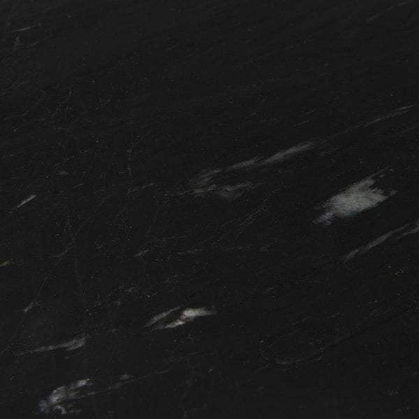 Mercana Reinhold Elegant Stone Top Iron Coffee Table - Sculptural Design for Contemporary Living Spaces 69262-AB