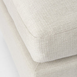 Mercana Valence Armless Sectional Piece – Modular Comfort & Timeless Style for Any Living Space Design Cream Fabric | 2/3 Ottoman 69112