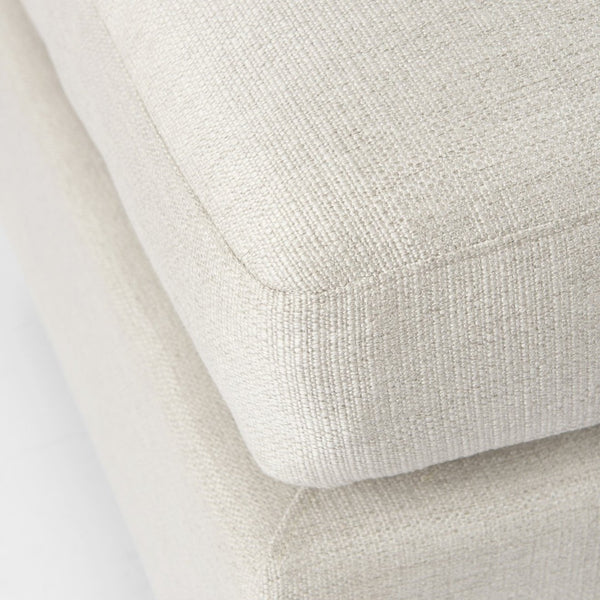 Mercana Valence Armless Sectional Piece – Modular Comfort & Timeless Style for Any Living Space Design Cream Fabric | 2/3 Ottoman 69112