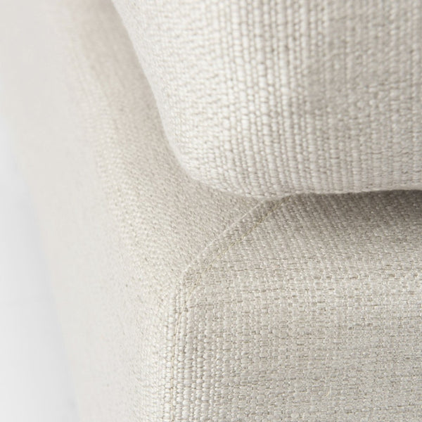 Mercana Valence Armless Sectional Piece – Modular Comfort & Timeless Style for Any Living Space Design Cream Fabric | 2/3 Ottoman 69112