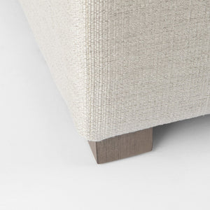 Mercana Valence Armless Sectional Piece – Modular Comfort & Timeless Style for Any Living Space Design Cream Fabric | 2/3 Ottoman 69112