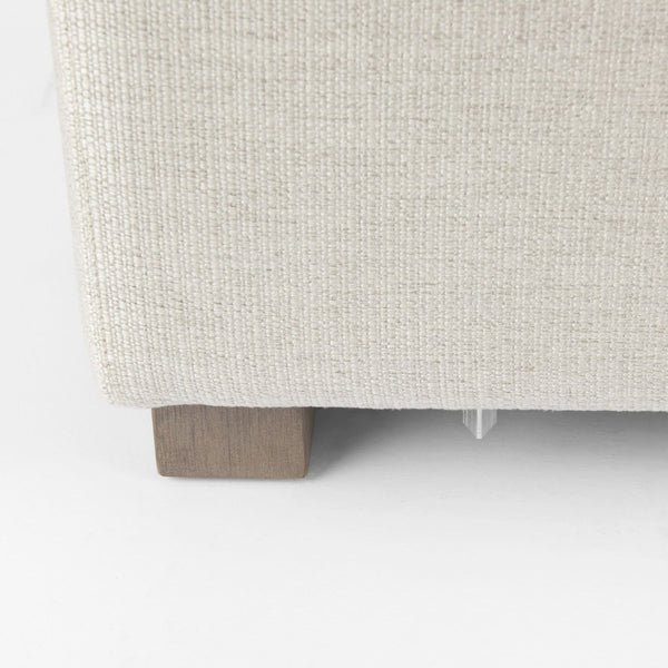 Mercana Valence Armless Sectional Piece – Modular Comfort & Timeless Style for Any Living Space Design Cream Fabric | 2/3 Ottoman 69112