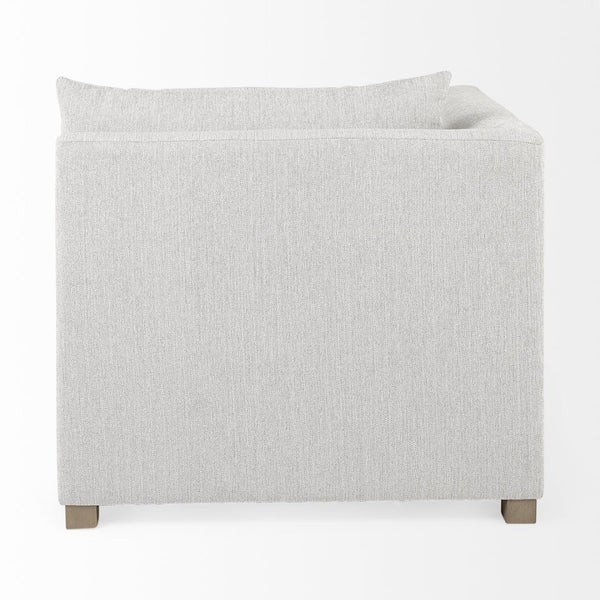 Mercana Valence Corner Sectional Piece: Stylish Modular Comfort for Effortless Living and Custom Layouts Light Gray Fabric | Corner Chair 69116