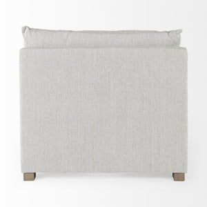 Mercana Valence Corner Sectional Piece: Stylish Modular Comfort for Effortless Living and Custom Layouts Light Gray Fabric | Armless Chair 69117