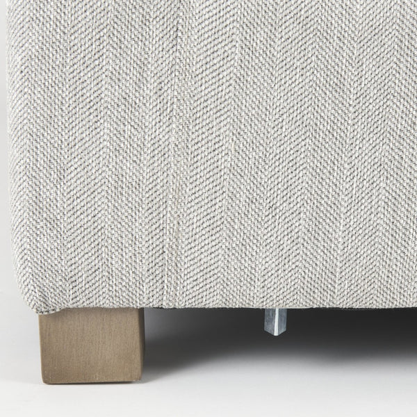 Mercana Valence Corner Sectional Piece: Stylish Modular Comfort for Effortless Living and Custom Layouts Light Gray Fabric | Armless Chair 69117