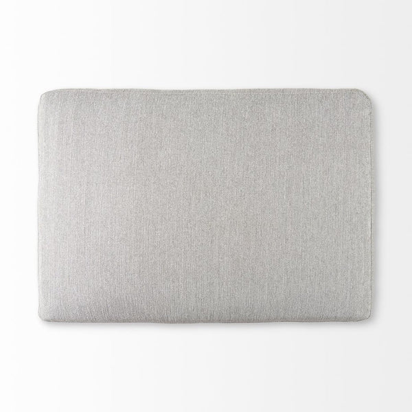 Mercana Valence Corner Sectional Piece: Stylish Modular Comfort for Effortless Living and Custom Layouts Light Gray Fabric | 2/3 Ottoman 69118