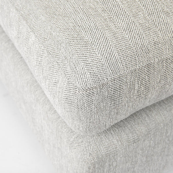 Mercana Valence Corner Sectional Piece: Stylish Modular Comfort for Effortless Living and Custom Layouts Light Gray Fabric | 2/3 Ottoman 69118