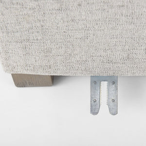 Mercana Valence Versatile Armless Sectional Module: Modern Comfort with Modular Flexibility for Your Space Mediuma Gray Fabric | 2/3 Ottoman 69124