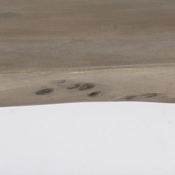 Mercana Konstantin Handcrafted Live Edge Acacia Wood Dining Table – Rustic Elegance for Family Gatherings 69140-AB