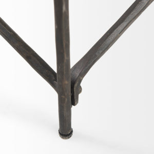 Mercana Lorlei Coffee Table with Elegant Marble Top and Sturdy X-Shaped Metal Base for Modern Living Spaces 69246-AB