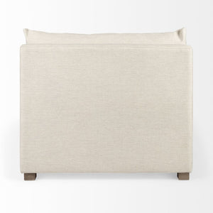 Mercana Valence Armless Sectional Piece – Modular Comfort & Timeless Style for Any Living Space Design Cream Fabric | Armless Chair 69111