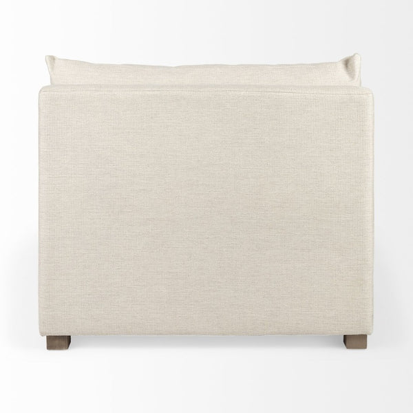 Mercana Valence Armless Sectional Piece – Modular Comfort & Timeless Style for Any Living Space Design Cream Fabric | Armless Chair 69111