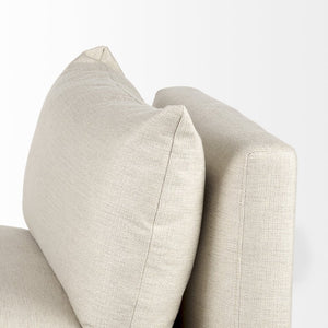 Mercana Valence Armless Sectional Piece – Modular Comfort & Timeless Style for Any Living Space Design Cream Fabric | Armless Chair 69111