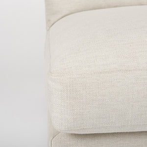 Mercana Valence Armless Sectional Piece – Modular Comfort & Timeless Style for Any Living Space Design Cream Fabric | Armless Chair 69111