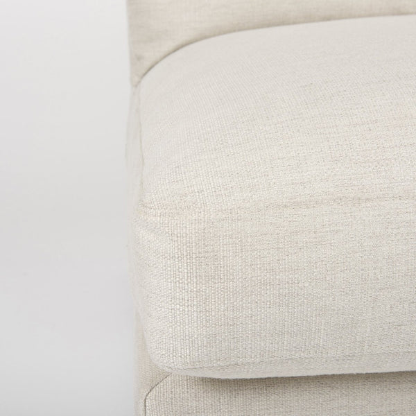 Mercana Valence Armless Sectional Piece – Modular Comfort & Timeless Style for Any Living Space Design Cream Fabric | Armless Chair 69111