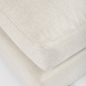 Mercana Valence Armless Sectional Piece – Modular Comfort & Timeless Style for Any Living Space Design Cream Fabric | Full-Size Ottoman 69113