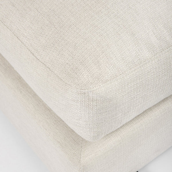 Mercana Valence Armless Sectional Piece – Modular Comfort & Timeless Style for Any Living Space Design Cream Fabric | Full-Size Ottoman 69113