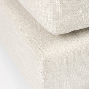 Mercana Valence Armless Sectional Piece – Modular Comfort & Timeless Style for Any Living Space Design Cream Fabric | Full-Size Ottoman 69113