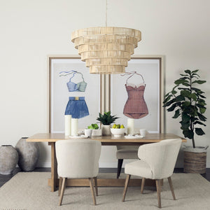 Mercana Marimba Six-Tier Chandelier - Handcrafted Artisanal Design for Stunning Ambient Illumination in Your Home 69240