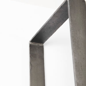 Mercana Taunton Industrial Six-Shelf Unit: Stylish Vertical Storage for Modern and Rustic Interiors, 90" Tall Brown Wood | Nickel Metal 69231-AB