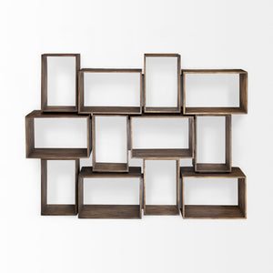 Mercana Simul Versatile Modular Shelving Unit - Industrial-Style Storage for Home or Office Decor Solutions 50246
