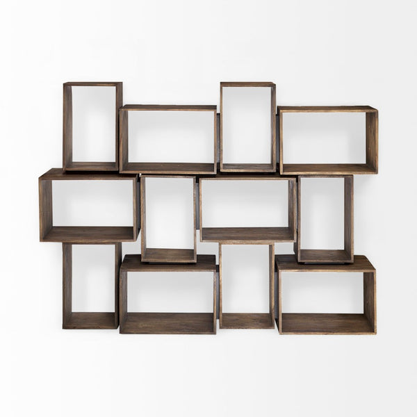Mercana Simul Versatile Modular Shelving Unit - Industrial-Style Storage for Home or Office Decor Solutions 50246