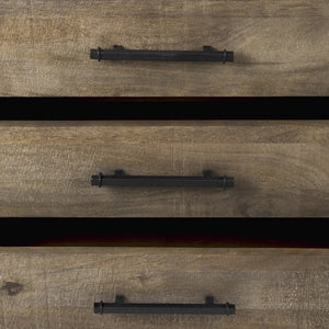 Mercana Alvin Elegant Wood and Metal Framing Accent Cabinet with Ample Storage for Modern Living Spaces 69569