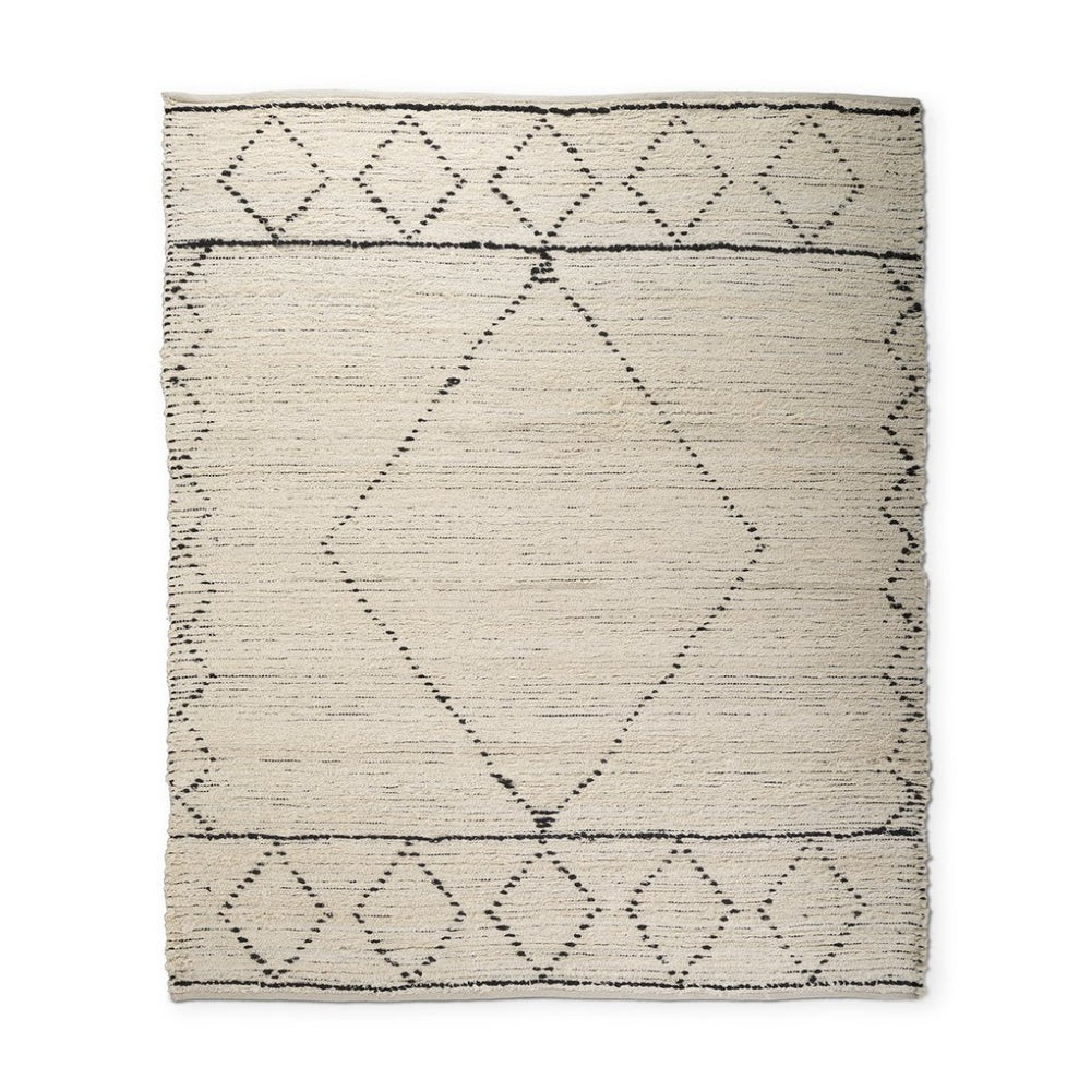Mercana Calvert Hand-Woven Diamond Patterned Rug – Versatile Cotton Design for Timeless Home Decor Style 69498