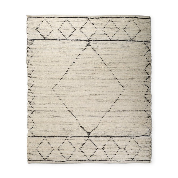 Mercana Calvert Hand-Woven Diamond Patterned Rug – Versatile Cotton Design for Timeless Home Decor Style 69498