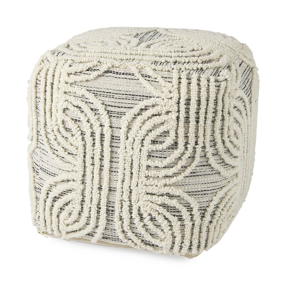 Mercana Amaya Handcrafted Cotton Pouf – Stylish Accent Piece for Contemporary and Coastal Interiors 69507