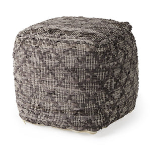 Mercana Falguni Versatile Textured Pouf for Stylish Seating, Footrest, and Casual Tabletop Decor Options 69521