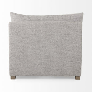 Mercana Valence Versatile Armless Sectional Module: Modern Comfort with Modular Flexibility for Your Space Mediuma Gray Fabric | Armless Chair 69123