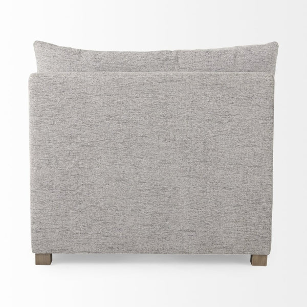 Mercana Valence Versatile Armless Sectional Module: Modern Comfort with Modular Flexibility for Your Space Mediuma Gray Fabric | Armless Chair 69123