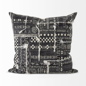 Mercana Bethune Decorative Pillow Cover with Striking Embroidered Pattern for Modern and Boho Interiors 67334
