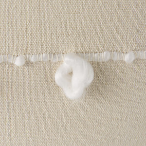 Mercana Erica Decorative Pillow Cover - Chic Coastal & Scandinavian Style for Modern Home Décor Refresh Cream/White Fabric | 20x20 68883