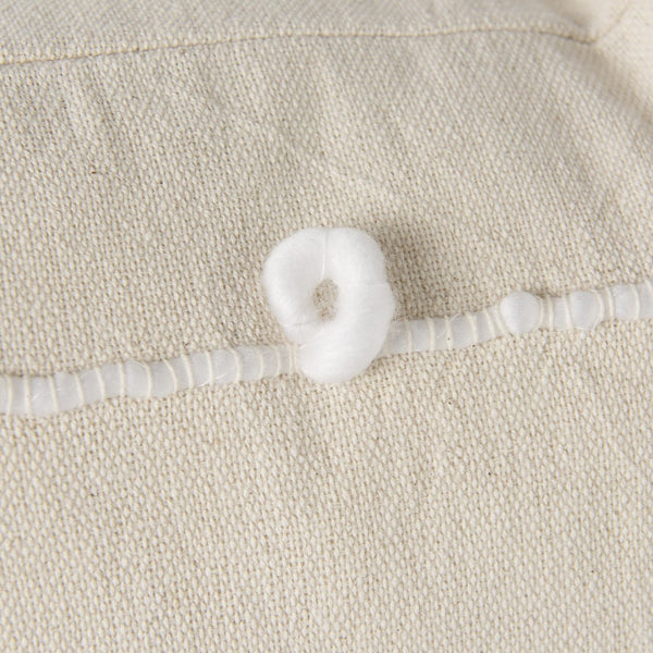 Mercana Erica Decorative Pillow Cover - Chic Coastal & Scandinavian Style for Modern Home Décor Refresh Cream/White Fabric | 13x21 68884