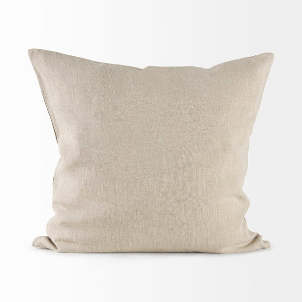 Mercana Enya Textured Linen Decorative Pillow Cover for Modern Farmhouse Style, Easy Care and Versatile Design 69413