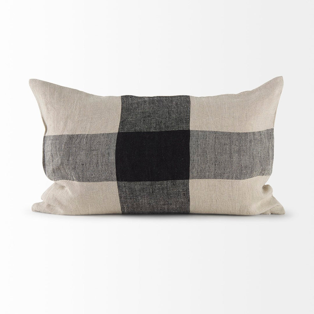 Mercana Raquel Decorative Pillow Cover - Coastal Farmhouse Style with Timeless Plaid Design for Any Space 69420